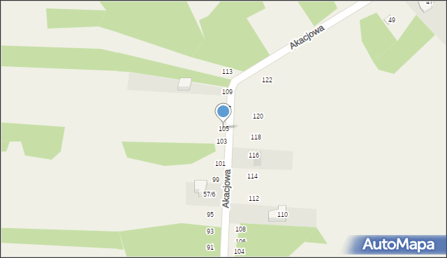 Lgota-Mokrzesz, Szkolna, 105, mapa Lgota-Mokrzesz