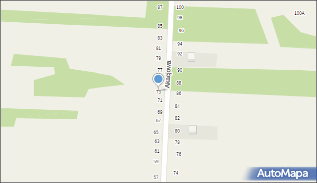 Lgota-Mokrzesz, Szkolna, 73, mapa Lgota-Mokrzesz