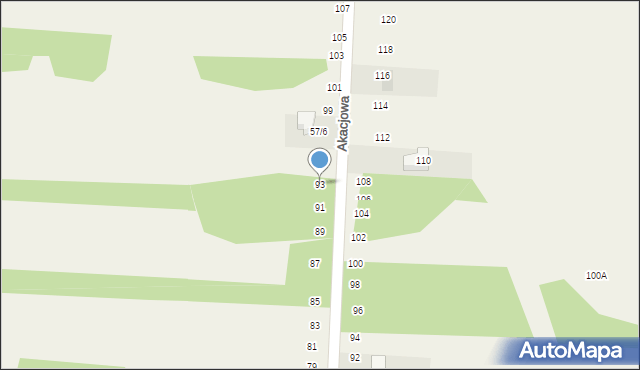 Lgota-Mokrzesz, Szkolna, 93, mapa Lgota-Mokrzesz