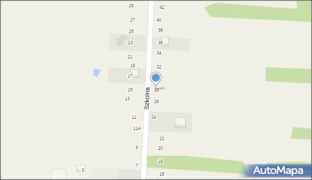 Lgota-Nadwarcie, Szkolna, 28, mapa Lgota-Nadwarcie