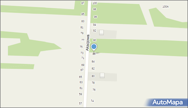 Lgota-Nadwarcie, Szkolna, 86, mapa Lgota-Nadwarcie