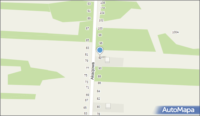 Lgota-Nadwarcie, Szkolna, 92, mapa Lgota-Nadwarcie