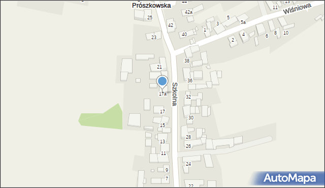 Ligota Prószkowska, Szkolna, 17a, mapa Ligota Prószkowska