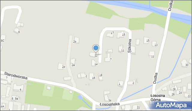 Limanowa, Szkolna, 12, mapa Limanowa