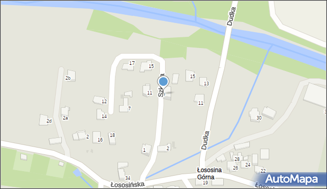 Limanowa, Szkolna, 9, mapa Limanowa