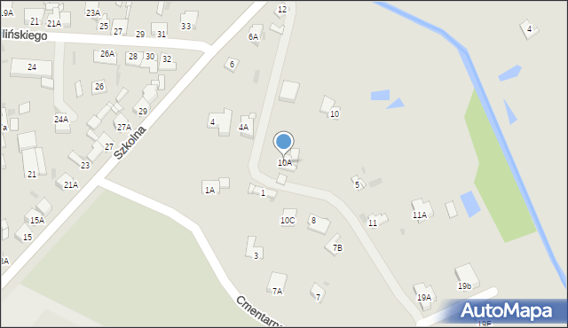 Lipno, Szkolna, 10A, mapa Lipno