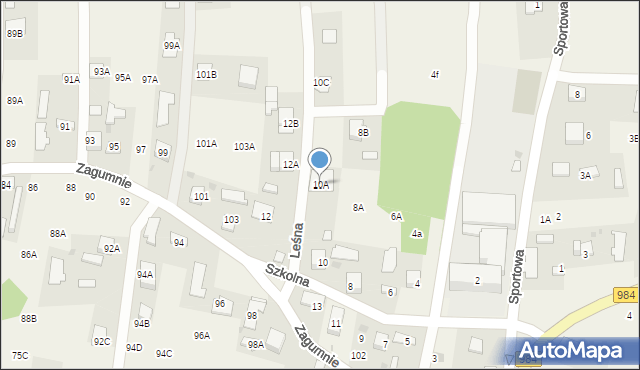 Lisia Góra, Szkolna, 10A, mapa Lisia Góra