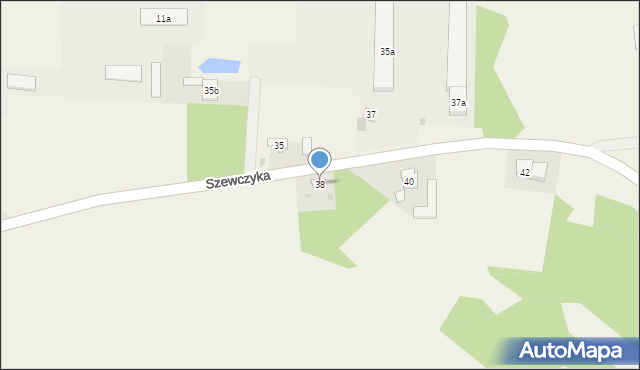 Lisków, Szewczyka Antoniego, 38, mapa Lisków