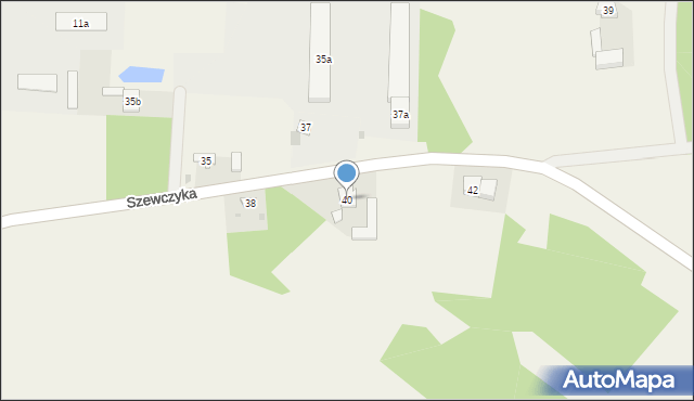 Lisków, Szewczyka Antoniego, 40, mapa Lisków