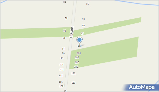 Liszki, Szkolna, 101, mapa Liszki