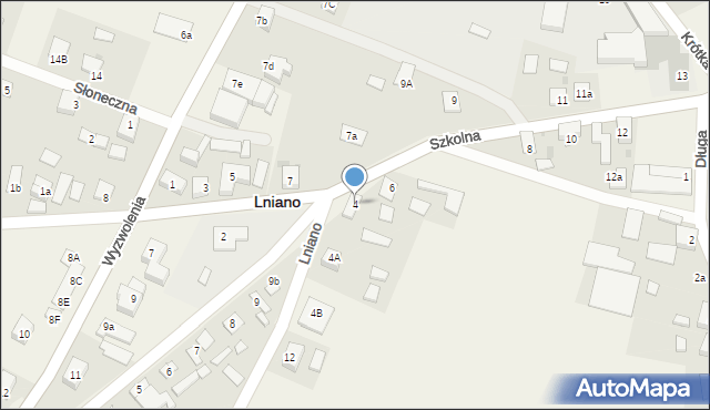 Lniano, Szkolna, 4, mapa Lniano