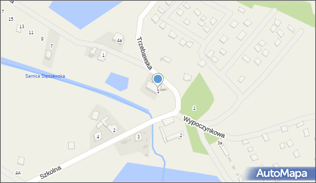 Łódź, Szkolna, 1, mapa Łodzi