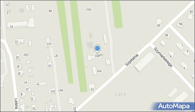 Lubaczów, Szpitalna, 41a, mapa Lubaczów