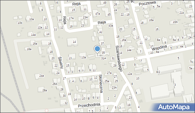 Lubartów, Szaniawskiego Klemensa Junoszy, 33a, mapa Lubartów