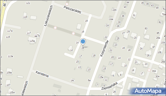 Lublin, Szewczyk Małgorzaty, 19, mapa Lublina