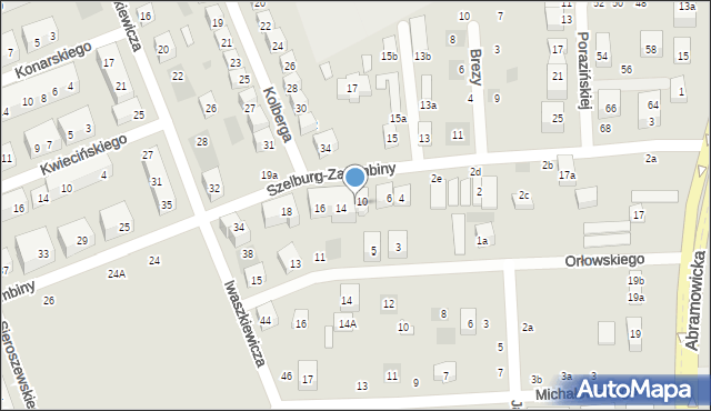 Lublin, Szelburg-Zarembiny Ewy, 12, mapa Lublina