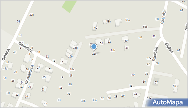 Lublin, Szerokie, 44c, mapa Lublina