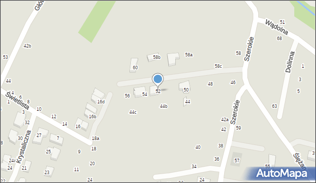 Lublin, Szerokie, 52, mapa Lublina