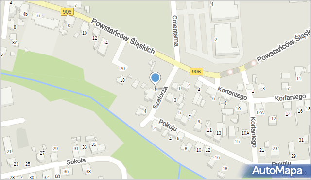 Lubliniec, Szaforza Karola, 2, mapa Lubliniec