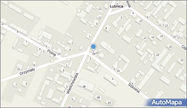 Łubnica, Szkolna, 1A, mapa Łubnica