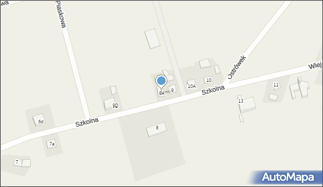 Lubockie, Szkolna, 9A, mapa Lubockie