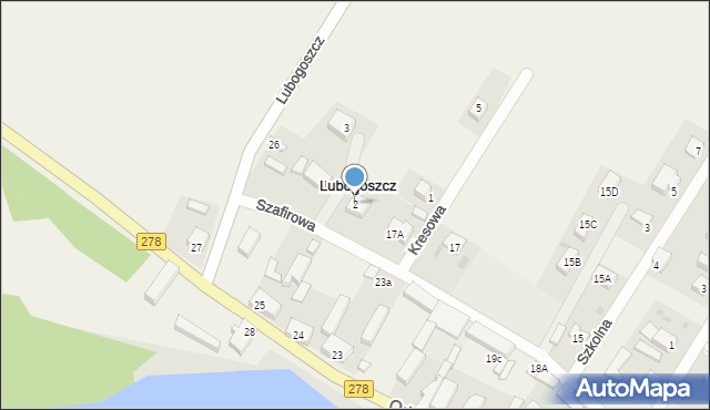 Lubogoszcz, Szafirowa, 2, mapa Lubogoszcz