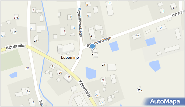 Lubomino, Szymanowskiego, 2, mapa Lubomino