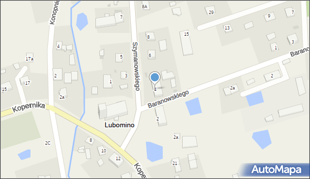 Lubomino, Szymanowskiego, 4, mapa Lubomino