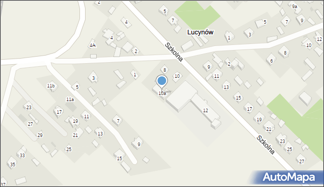 Lucynów, Szkolna, 10a, mapa Lucynów