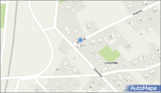 Lucynów, Szkolna, 3, mapa Lucynów