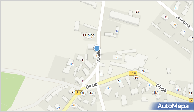 Łupice, Szkolna, 5, mapa Łupice