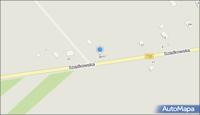 Lutomiersk, Szadkowska, 18, mapa Lutomiersk