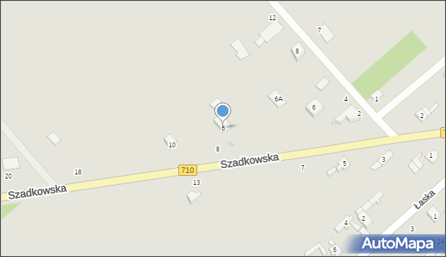 Lutomiersk, Szadkowska, 6, mapa Lutomiersk