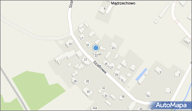 Mądrzechowo, Szafirowa, 21, mapa Mądrzechowo