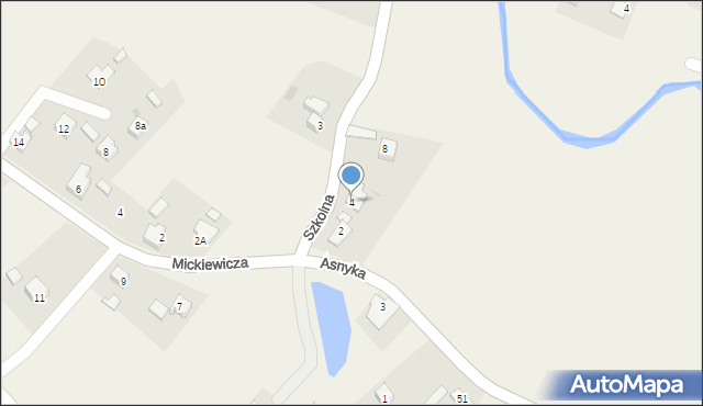 Marklowice Górne, Szkolna, 4, mapa Marklowice Górne