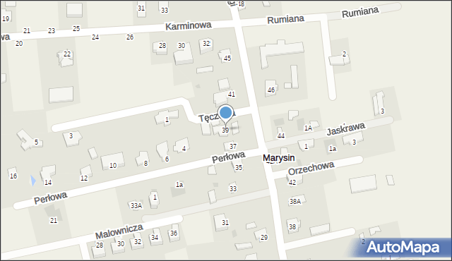 Marysin, Szarugi, 39, mapa Marysin