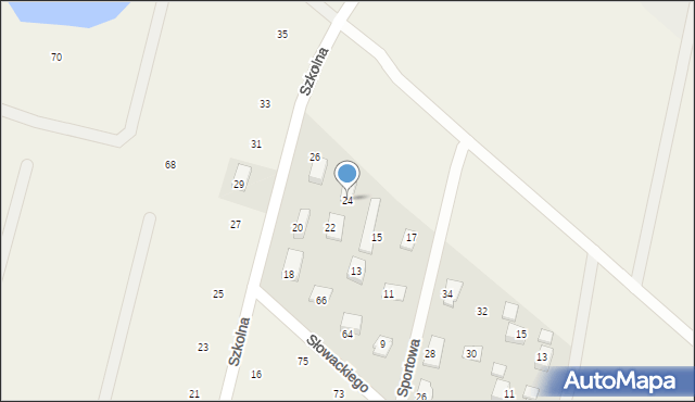 Maszewo Duże, Szkolna, 24, mapa Maszewo Duże