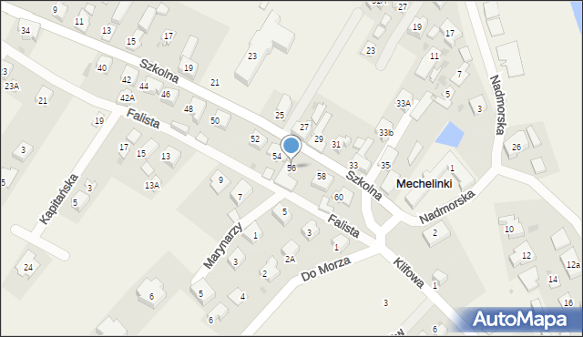 Mechelinki, Szkolna, 56, mapa Mechelinki