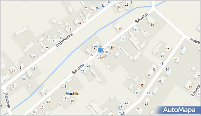 Mechlin, Szkolna, 28A, mapa Mechlin