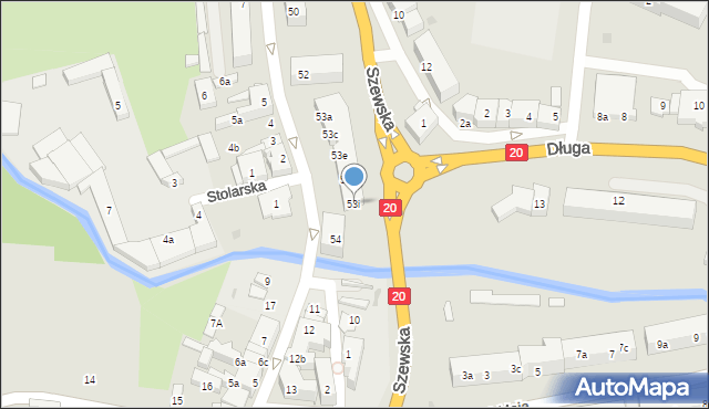 Miastko, Szewska, 53i, mapa Miastko