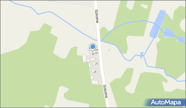 Miastków Kościelny, Szkolna, 14, mapa Miastków Kościelny