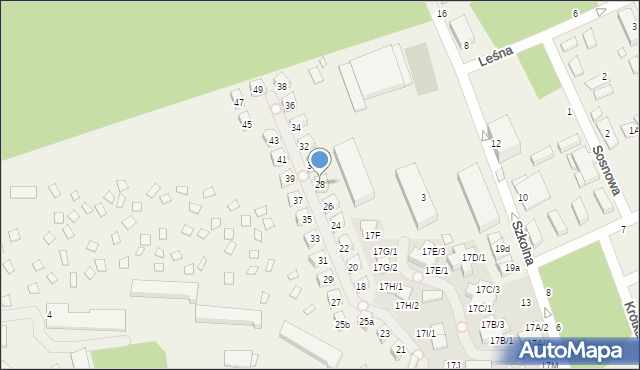 Międzywodzie, Szkolna, 28, mapa Międzywodzie