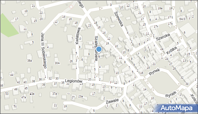 Mielec, Szaley Groele, 6, mapa Mielca