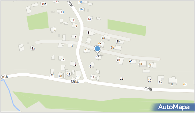 Mielec, Szybowcowa, 4A, mapa Mielca
