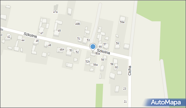 Mierzęcice, Szkolna, 54, mapa Mierzęcice