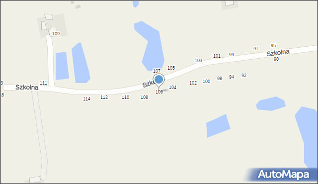 Milejów-Osada, Szkolna, 106, mapa Milejów-Osada