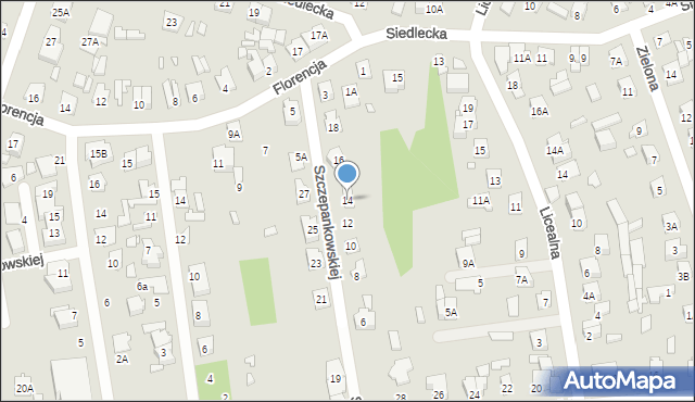 Mińsk Mazowiecki, Szczepankowskiej Michaliny, 14, mapa Mińsk Mazowiecki