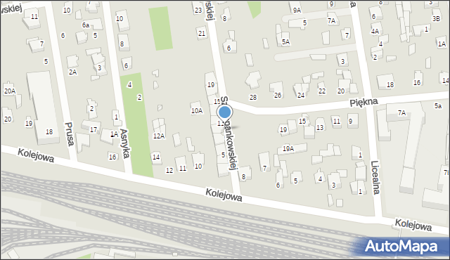 Mińsk Mazowiecki, Szczepankowskiej Michaliny, 9, mapa Mińsk Mazowiecki