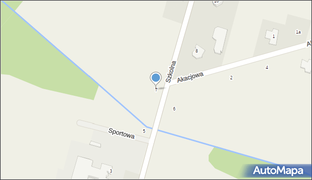 Mistów, Szkolna, 7, mapa Mistów