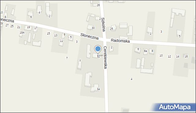 Mleczków, Szkolna, 32, mapa Mleczków